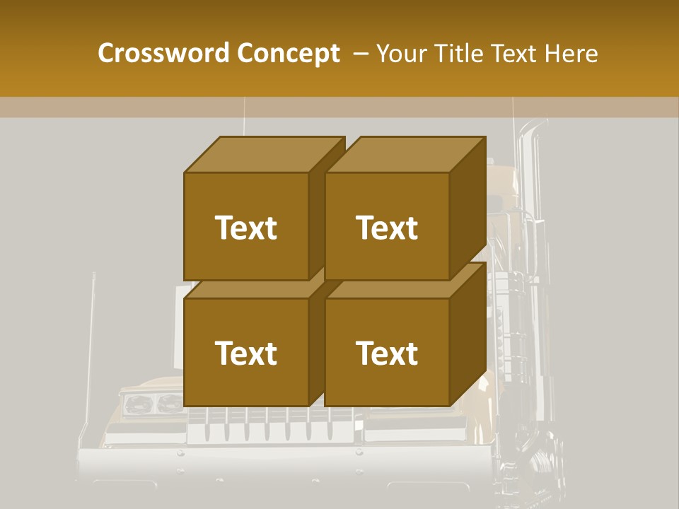 Long Fuel Truckload PowerPoint Template