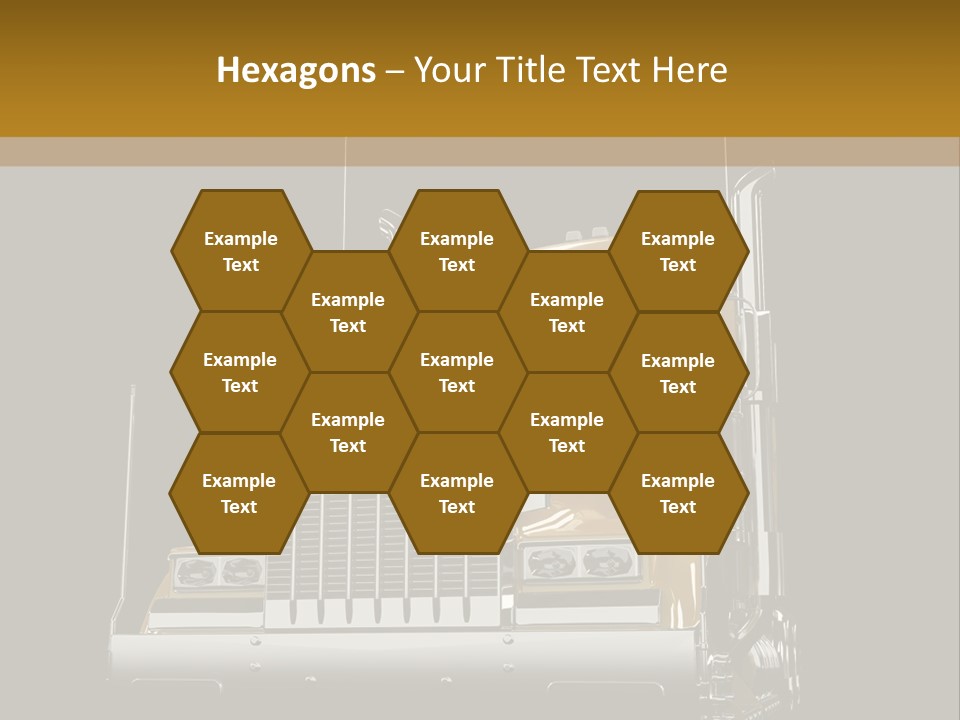 Long Fuel Truckload PowerPoint Template