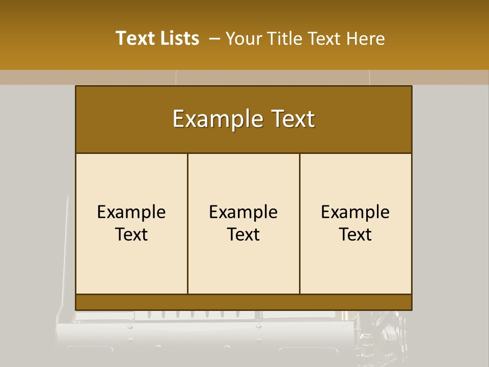 Long Fuel Truckload PowerPoint Template