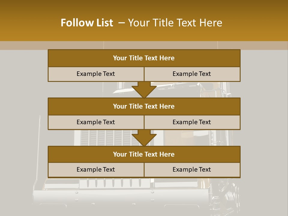 Long Fuel Truckload PowerPoint Template