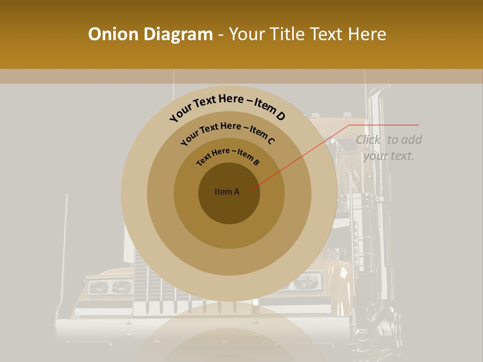 Long Fuel Truckload PowerPoint Template