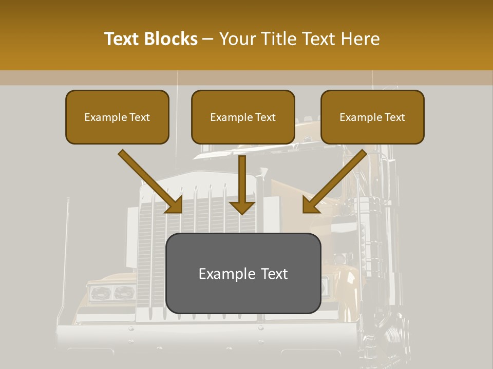 Long Fuel Truckload PowerPoint Template