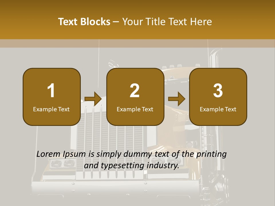 Long Fuel Truckload PowerPoint Template