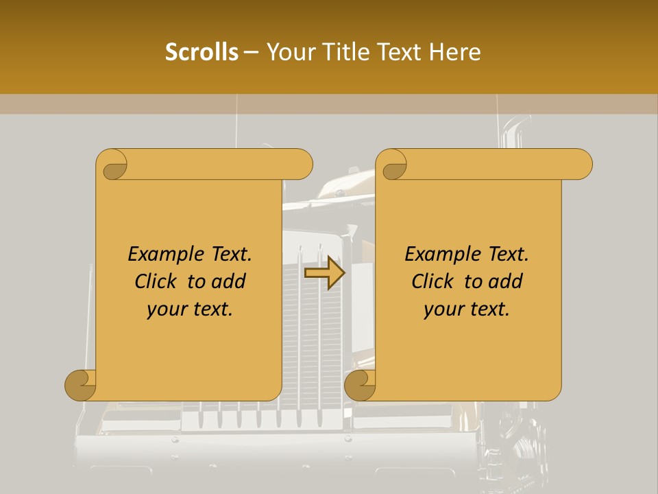 Long Fuel Truckload PowerPoint Template