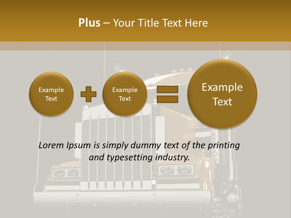 Long Fuel Truckload PowerPoint Template