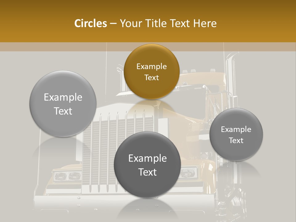 Long Fuel Truckload PowerPoint Template