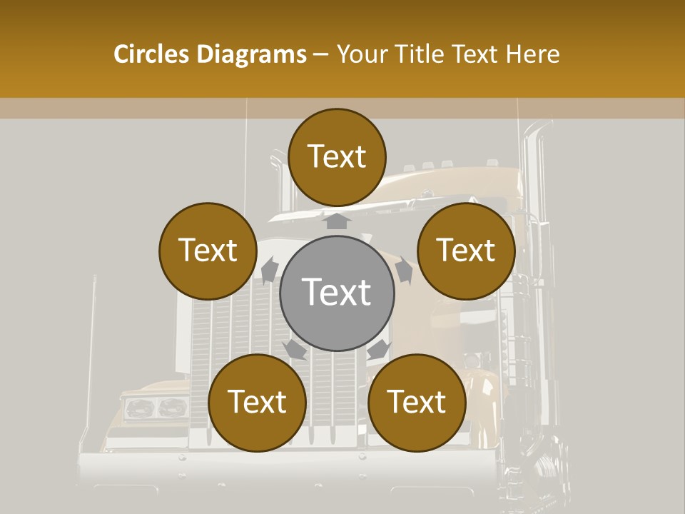 Long Fuel Truckload PowerPoint Template