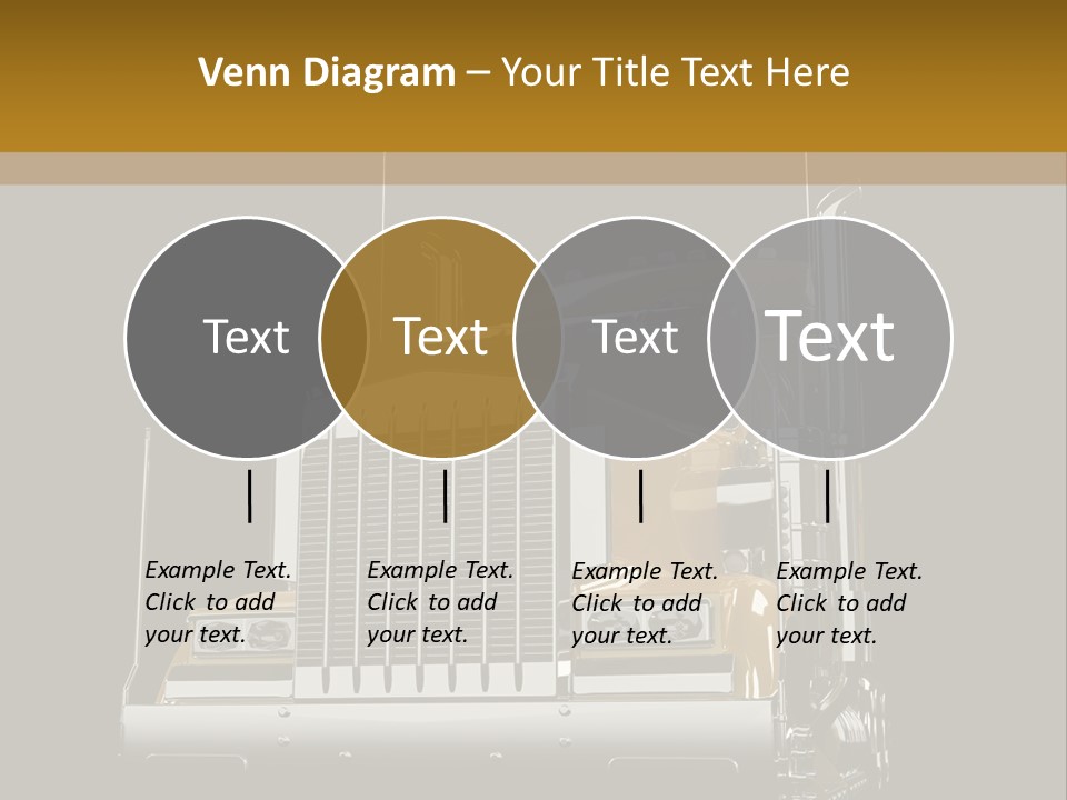 Long Fuel Truckload PowerPoint Template