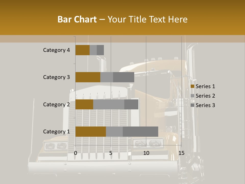 Long Fuel Truckload PowerPoint Template