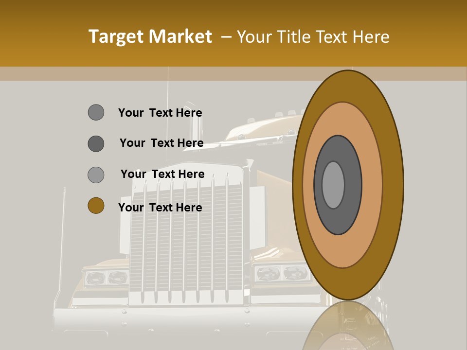 Long Fuel Truckload PowerPoint Template
