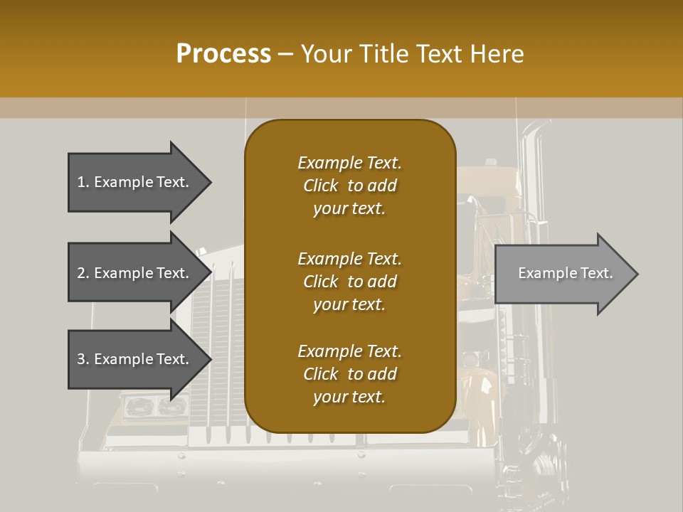 Long Fuel Truckload PowerPoint Template