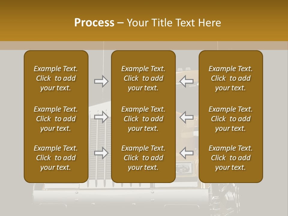 Long Fuel Truckload PowerPoint Template