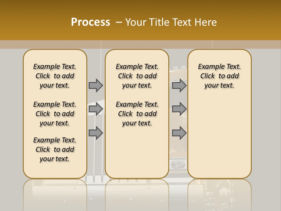 Long Fuel Truckload PowerPoint Template