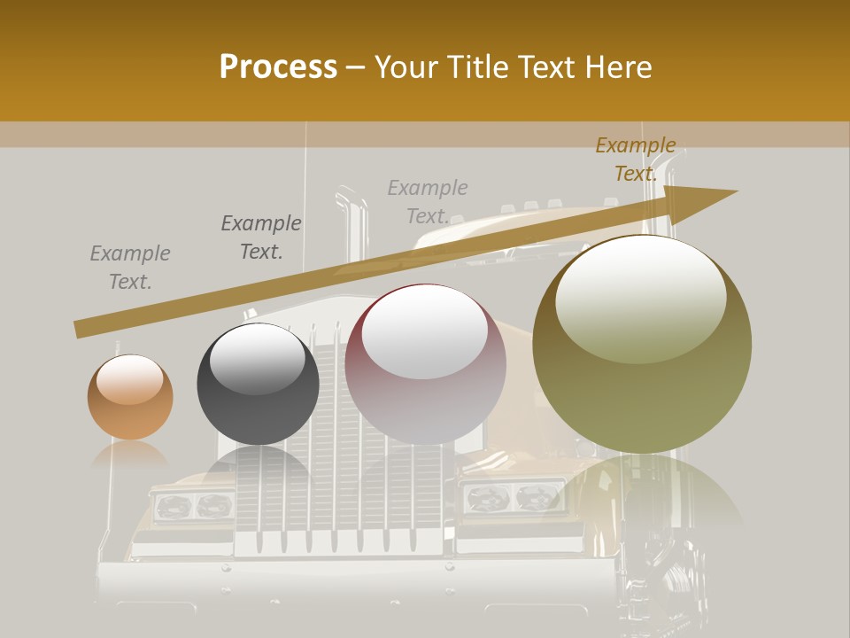 Long Fuel Truckload PowerPoint Template