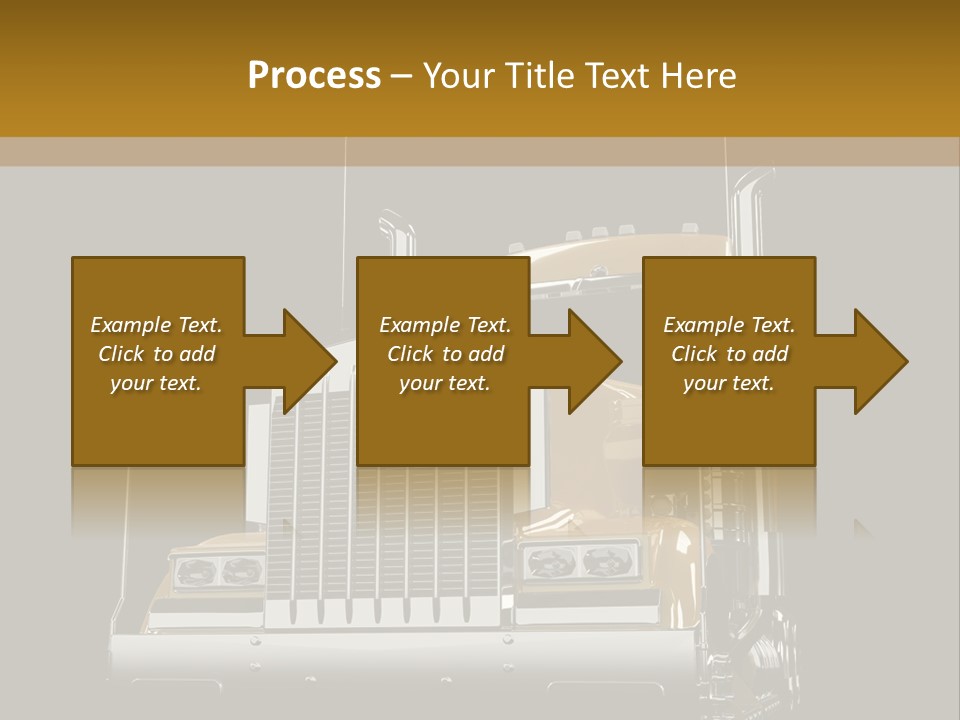 Long Fuel Truckload PowerPoint Template