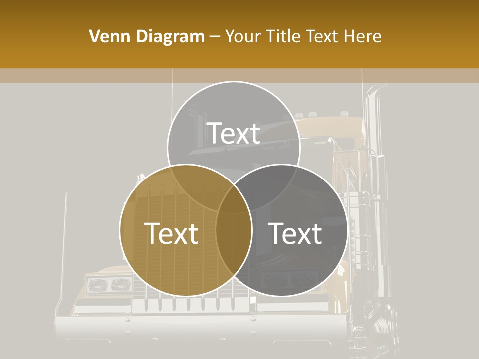 Long Fuel Truckload PowerPoint Template