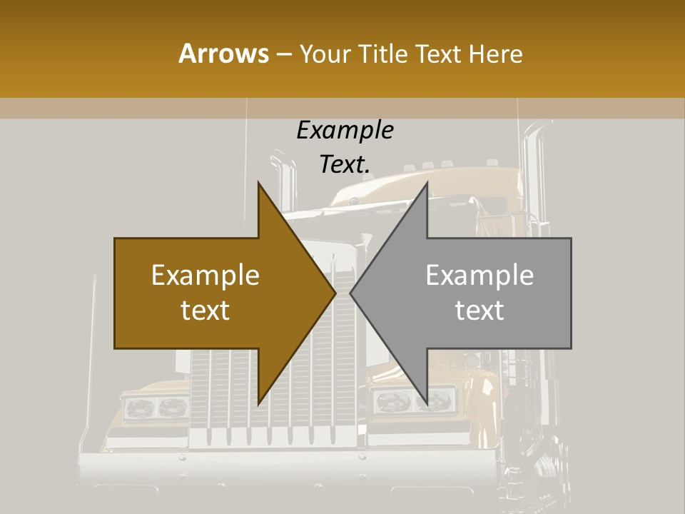 Long Fuel Truckload PowerPoint Template