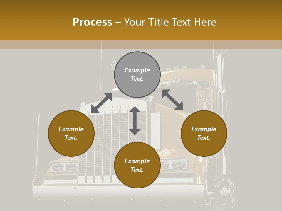 Long Fuel Truckload PowerPoint Template