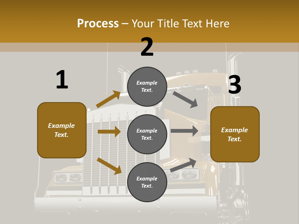 Long Fuel Truckload PowerPoint Template