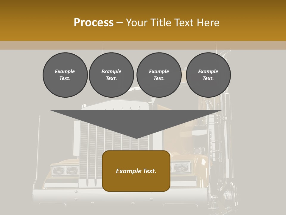Long Fuel Truckload PowerPoint Template