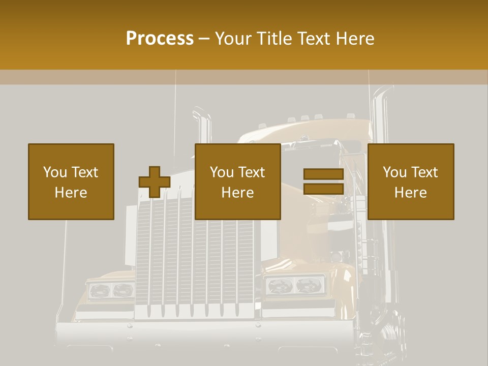 Long Fuel Truckload PowerPoint Template