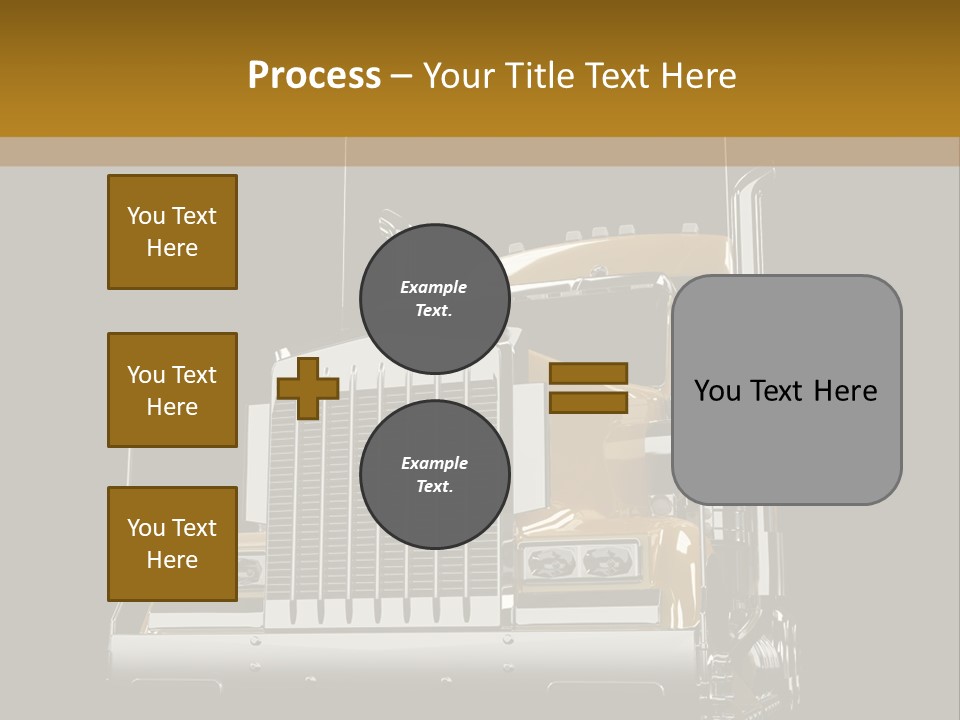 Long Fuel Truckload PowerPoint Template