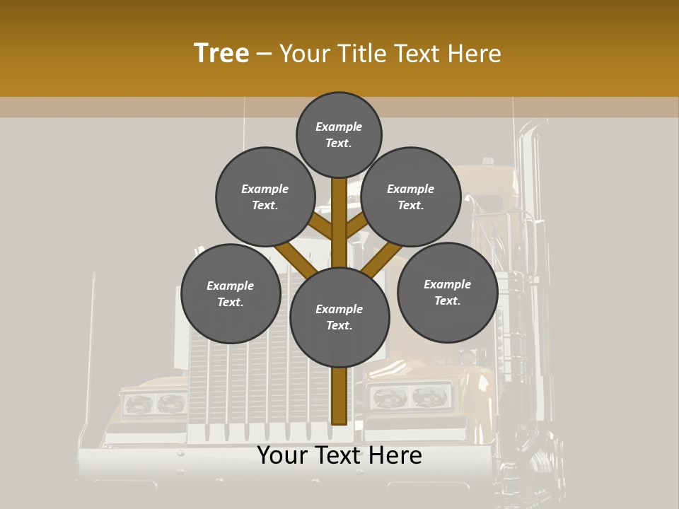 Long Fuel Truckload PowerPoint Template