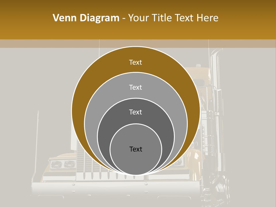 Long Fuel Truckload PowerPoint Template