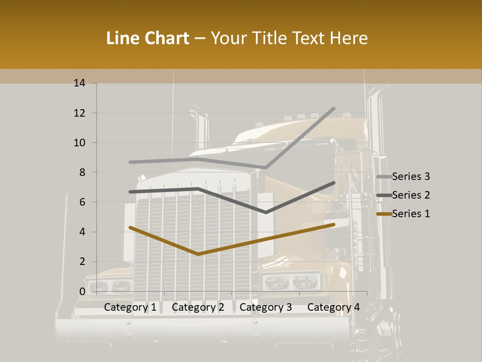 Long Fuel Truckload PowerPoint Template