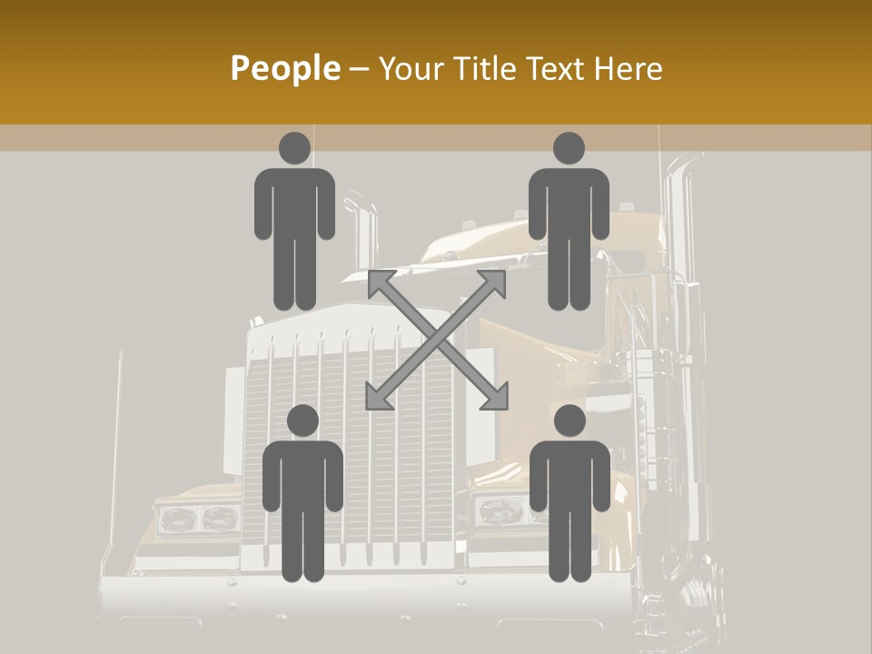 Long Fuel Truckload PowerPoint Template