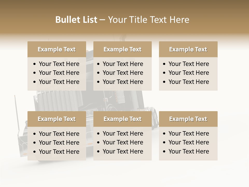 Diesel Copy Space Fuel PowerPoint Template