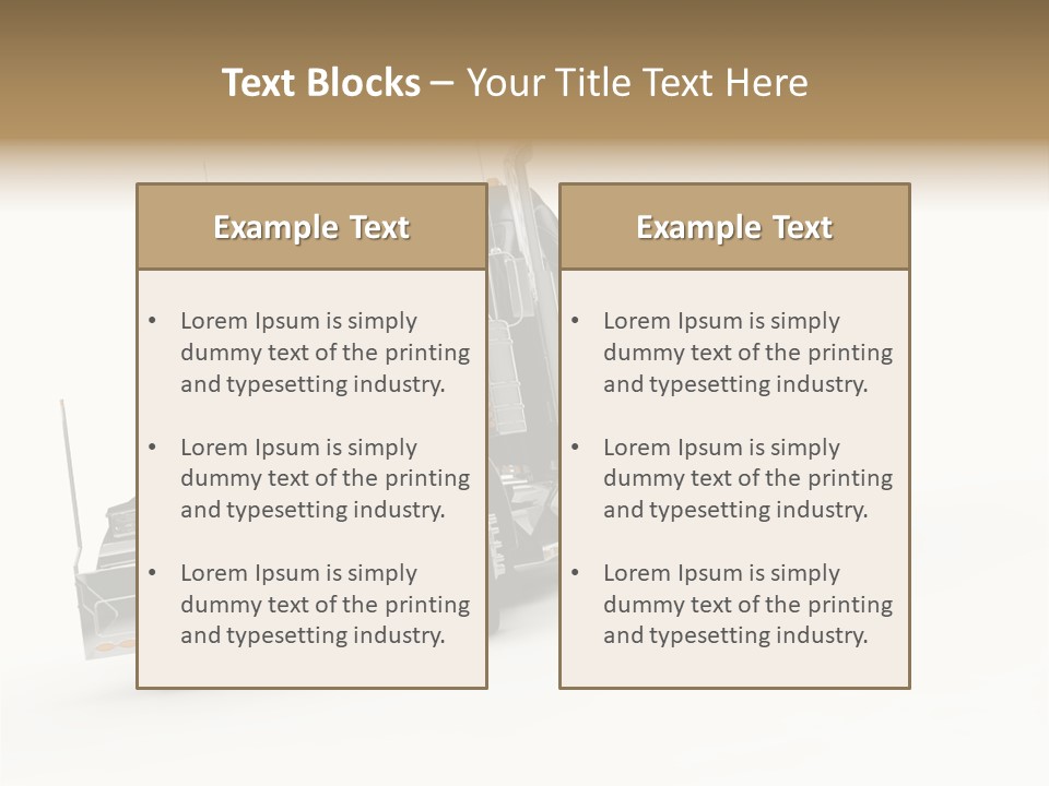 Diesel Copy Space Fuel PowerPoint Template