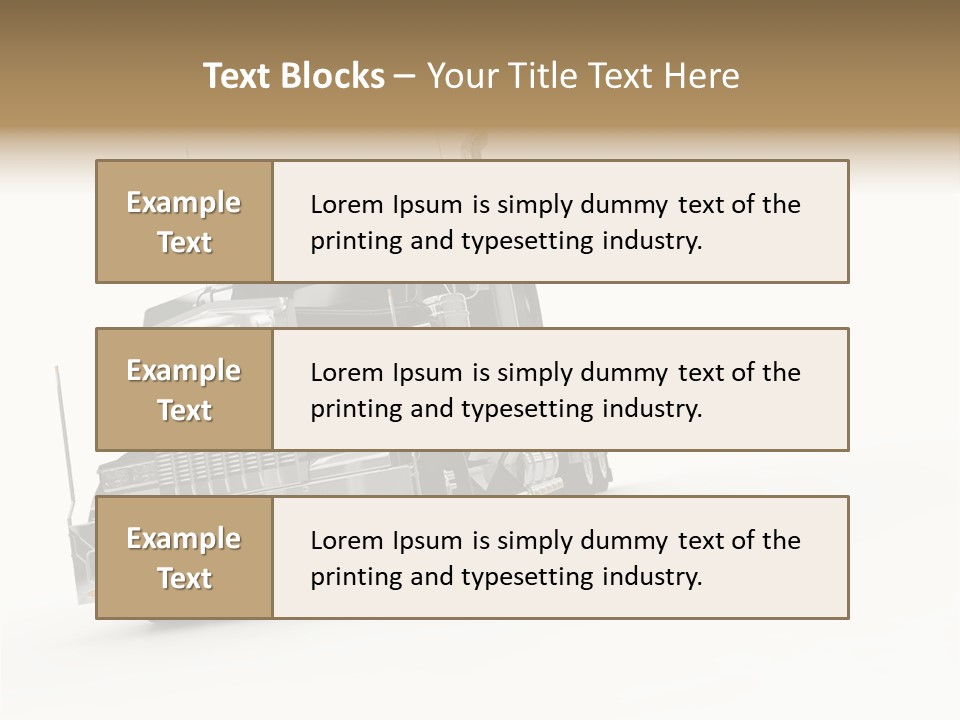 Diesel Copy Space Fuel PowerPoint Template