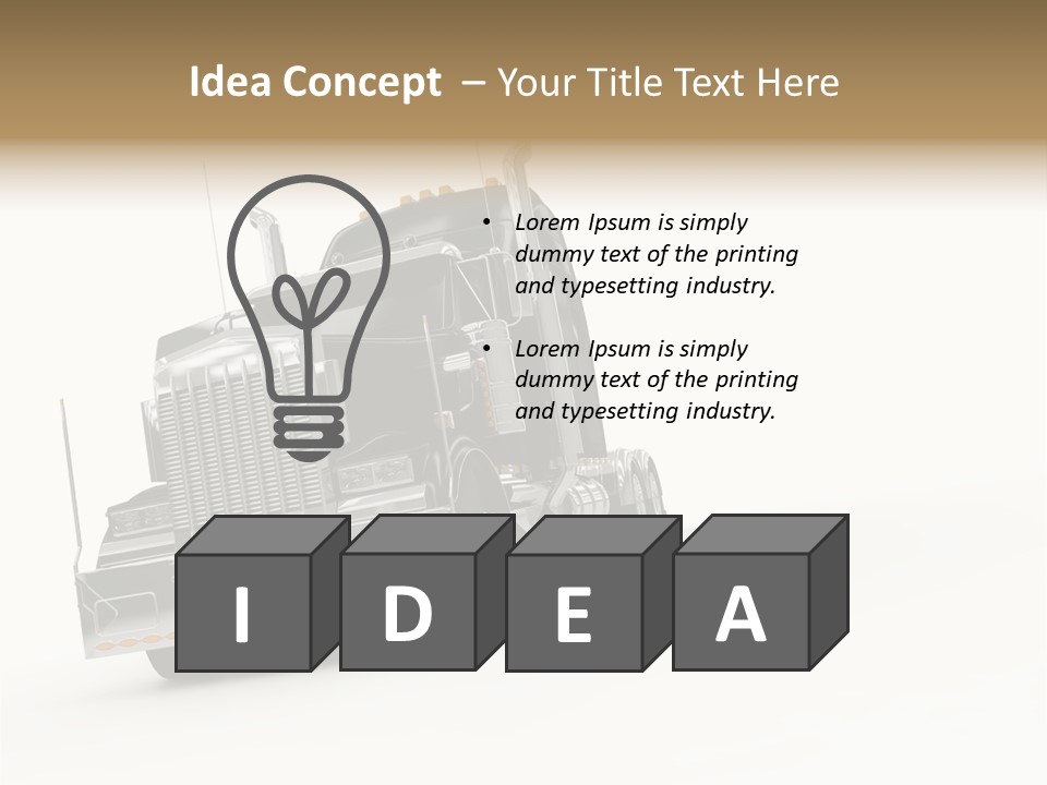 Diesel Copy Space Fuel PowerPoint Template