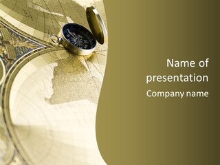 Antique Communication North PowerPoint Template