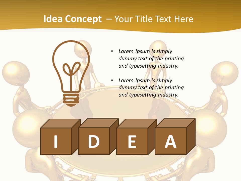 Illustration Danger Human PowerPoint Template