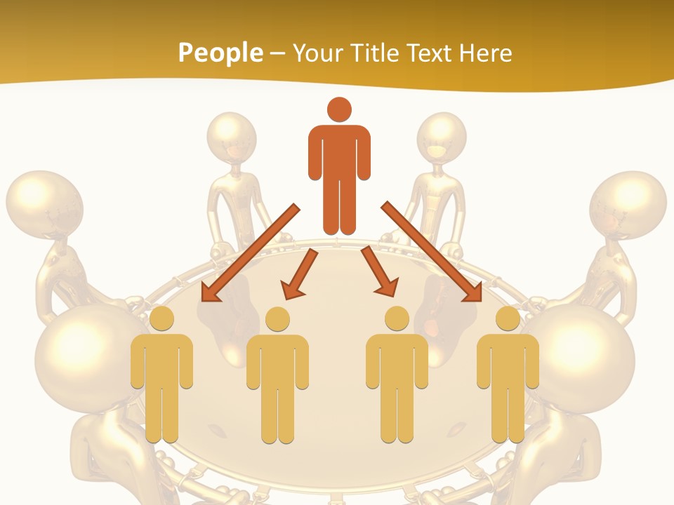 Illustration Danger Human PowerPoint Template