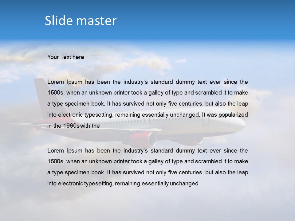 Airport Air Aerospace PowerPoint Template