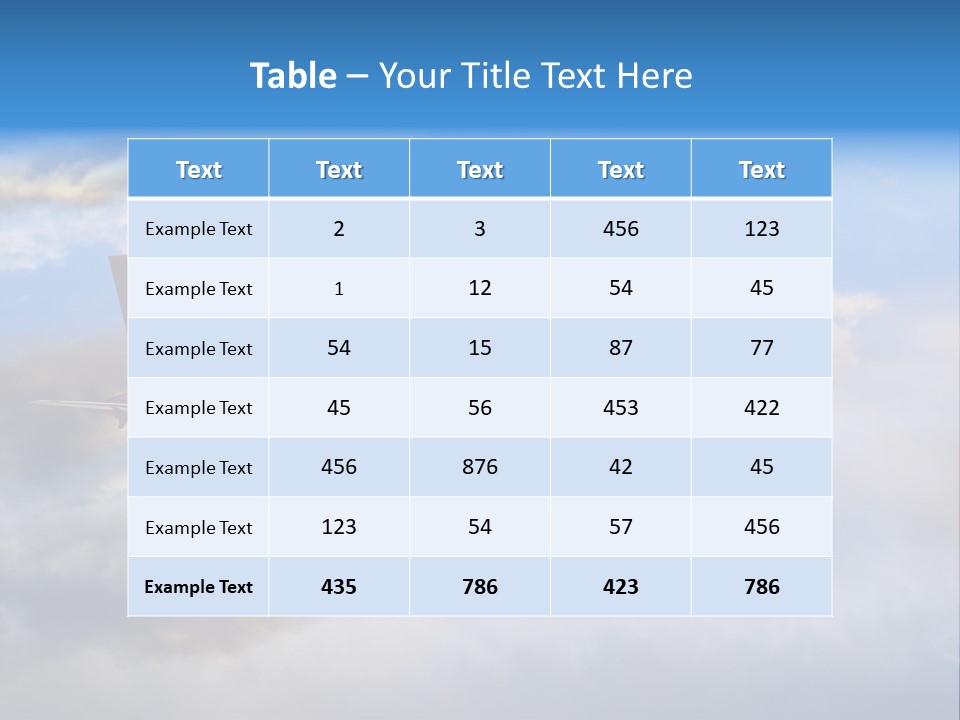 Airport Air Aerospace PowerPoint Template