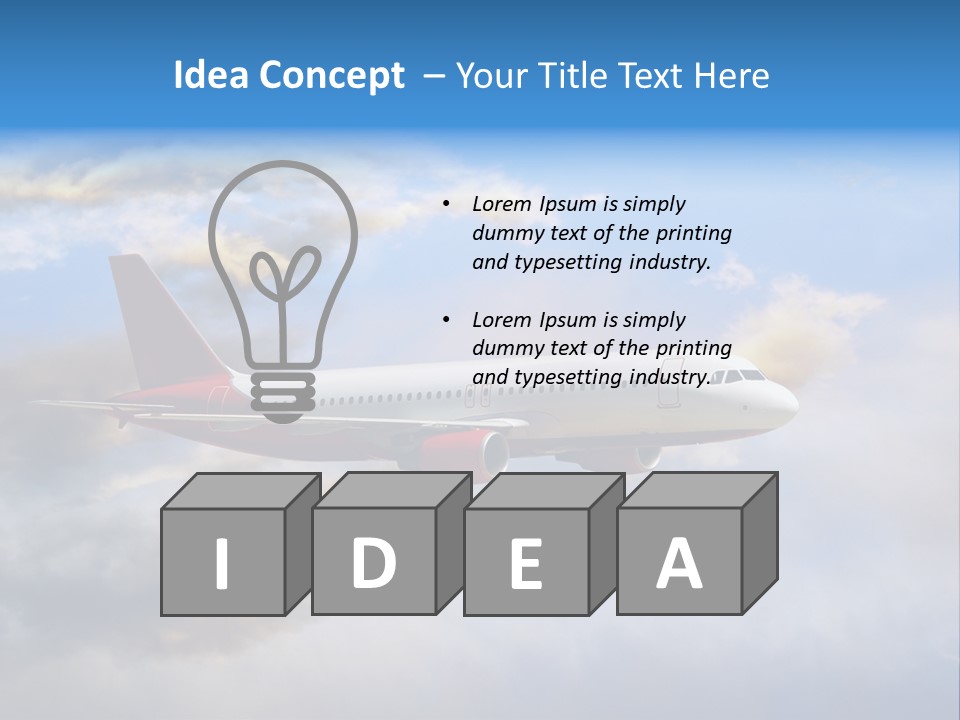 Airport Air Aerospace PowerPoint Template