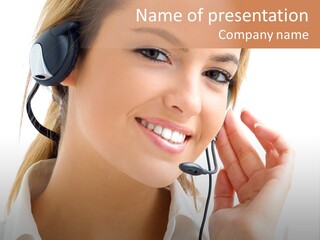 Helpline Center Telephony PowerPoint Template