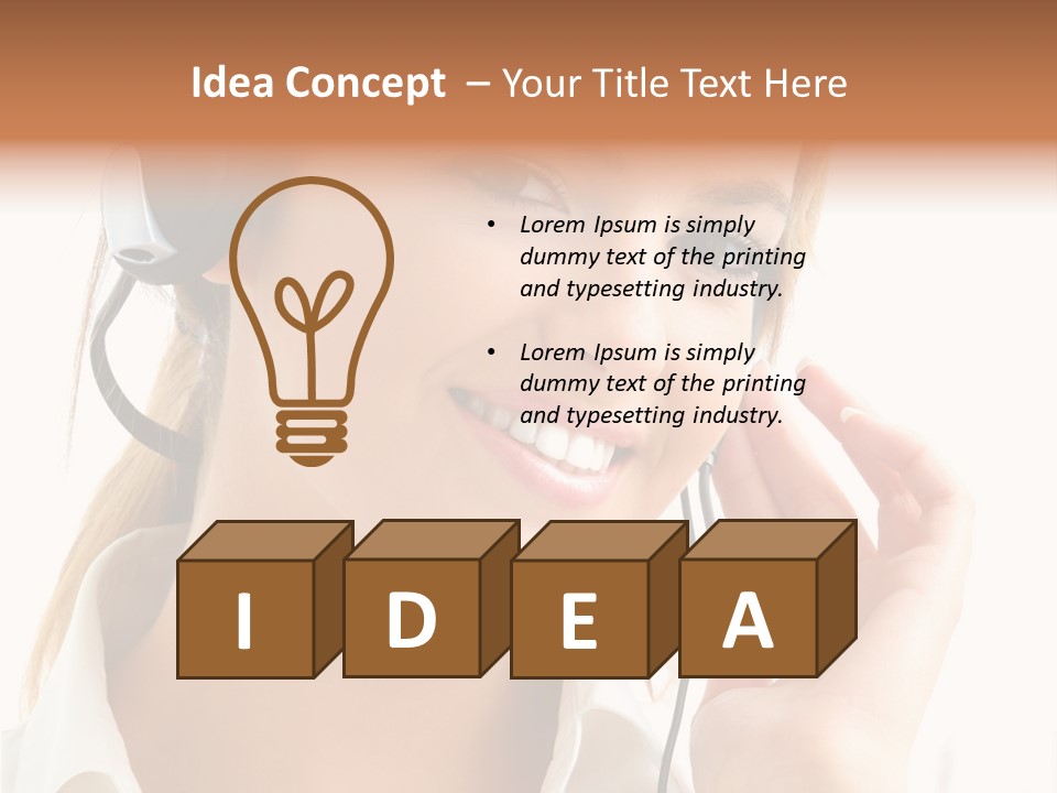 Helpline Center Telephony PowerPoint Template