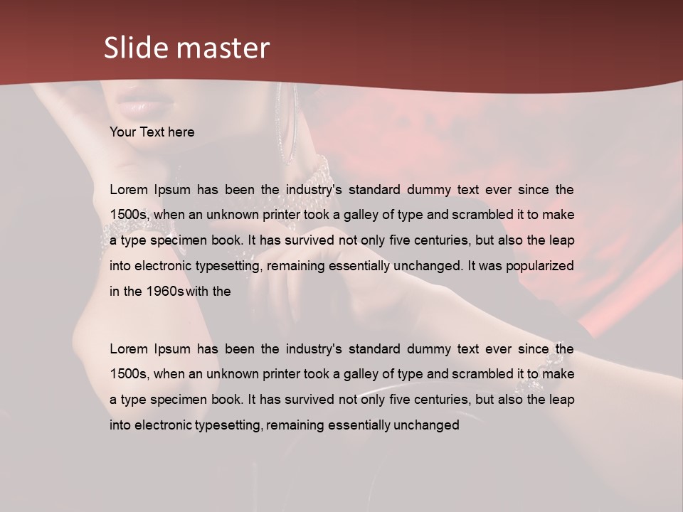 Girls Earring Beauty PowerPoint Template