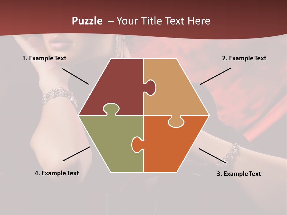 Girls Earring Beauty PowerPoint Template