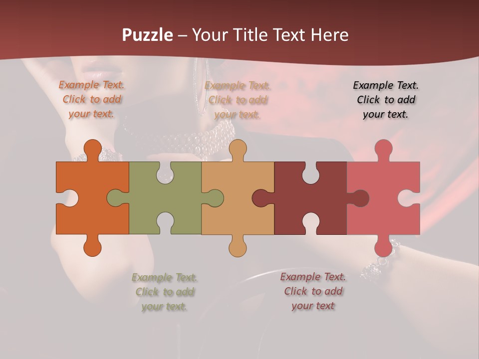 Girls Earring Beauty PowerPoint Template