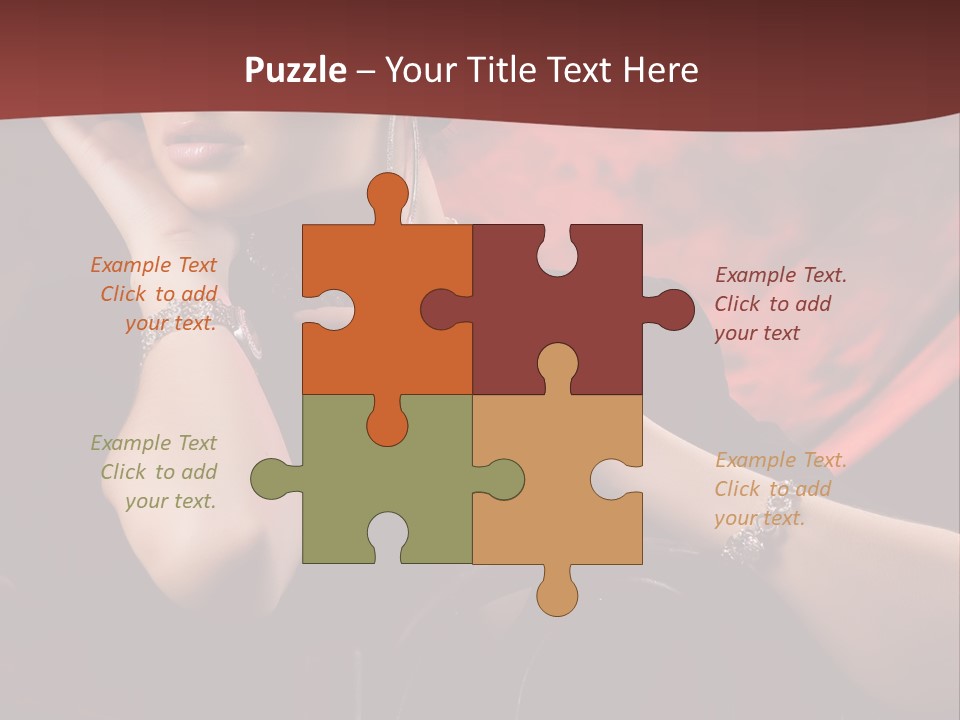 Girls Earring Beauty PowerPoint Template