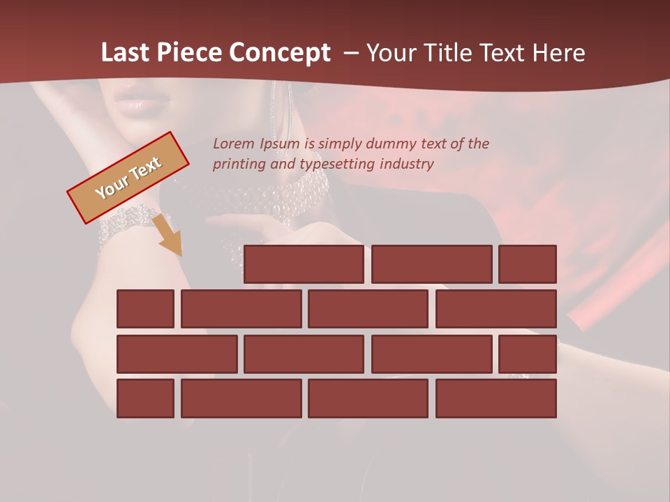 Girls Earring Beauty PowerPoint Template