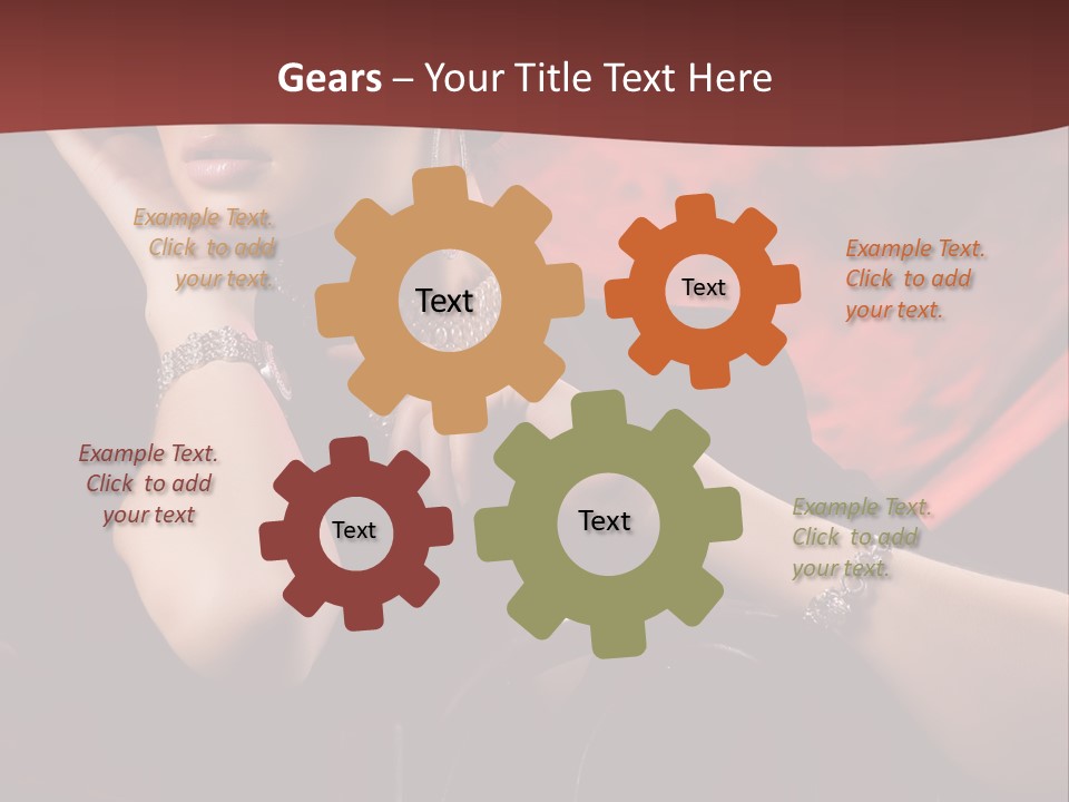 Girls Earring Beauty PowerPoint Template