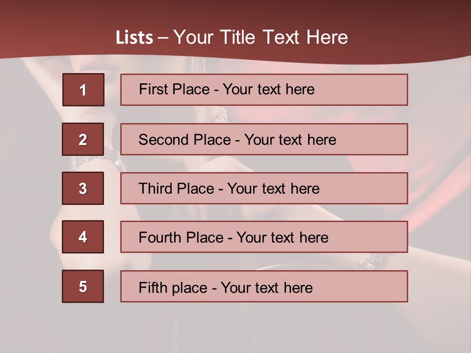 Girls Earring Beauty PowerPoint Template