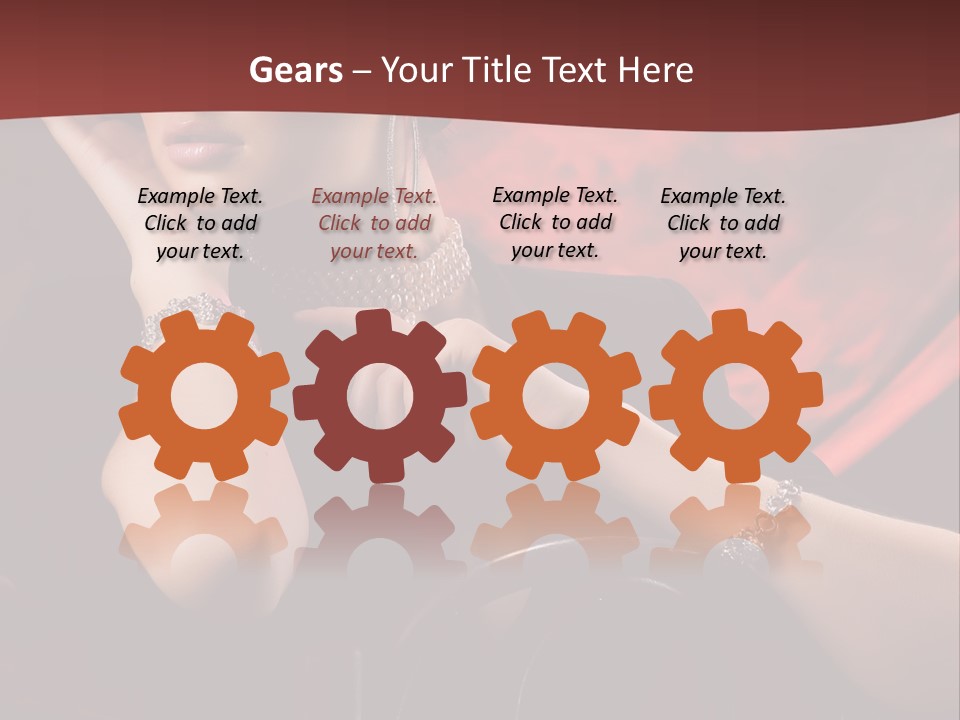 Girls Earring Beauty PowerPoint Template